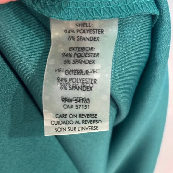 Calvin Klein Flutter Sleeve Sheath Dress - Green Size 4 - Picture 10 of 10